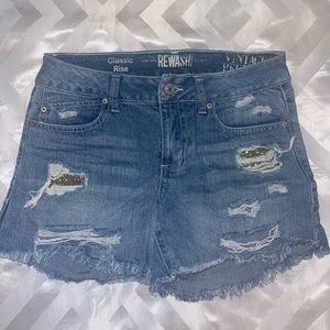 denim shorts